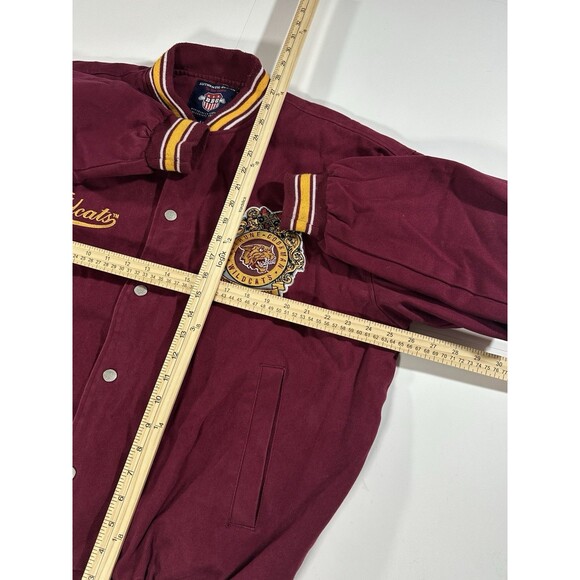 Big Boy Bethune-Cookman University Wildcats Button Up Jacket Patches Men’s Large - Picture 10 of 14